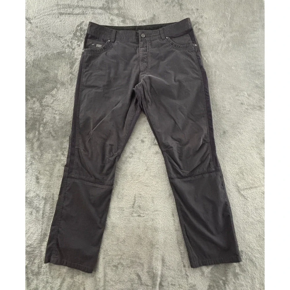 Kuhl Radikl Performance Pant Mens 40x34 Gray Hiking Pants Stretch Panels 5109